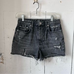 Urban Outfitters Black High Waisted Button Cutoff Shorts